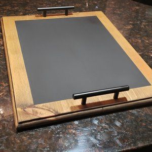 Rustic Farmhouse Chalkboard Serving Tray